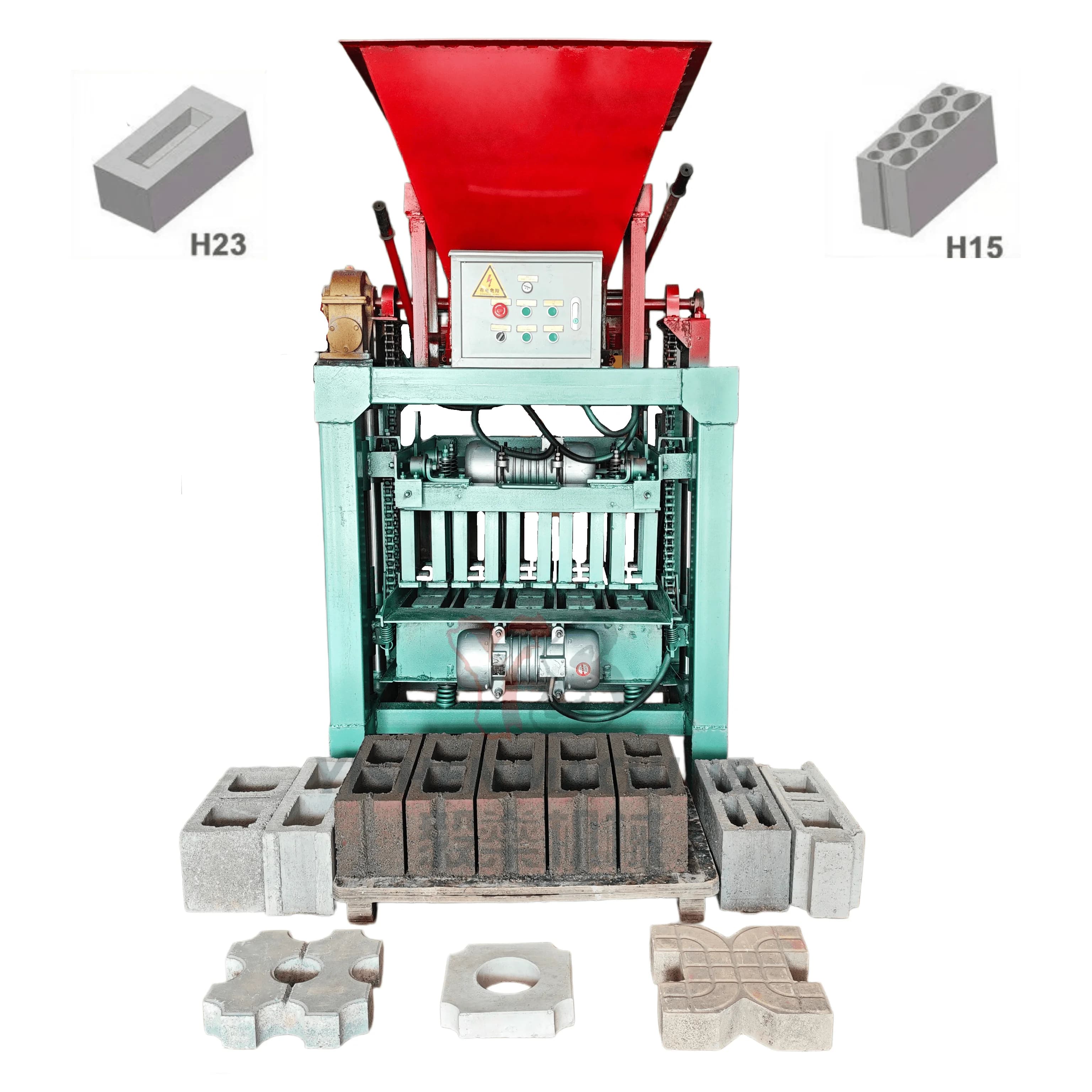 Efficient Cement Brick Manufacturing System Brick Making Machine