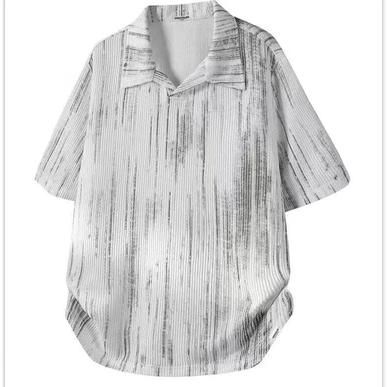 2026 Summer New Design Men's Tie-Dye Short-Sleeved T-Shirt Polo Shirt