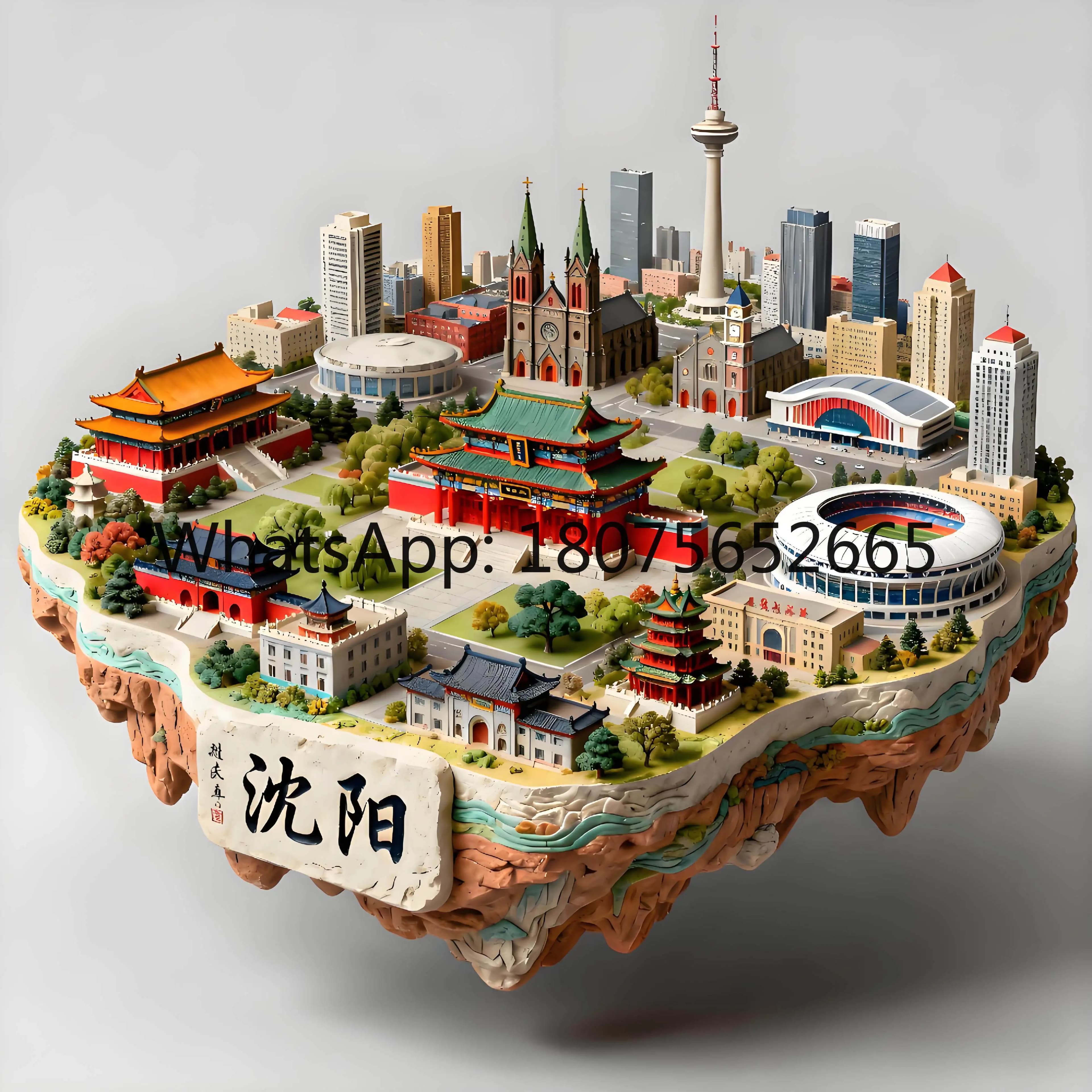 Changbai mountain metal refrigerator magnet - jilin cultural & creative souvenir