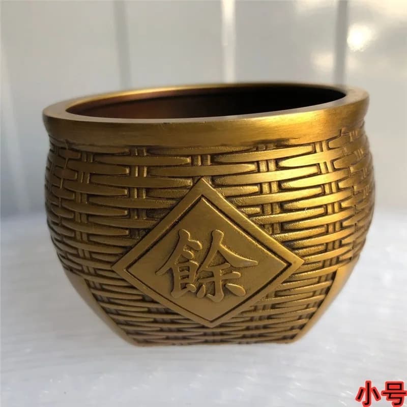 Pure , free shipping, copper piggy bank, money box, "Abundance Every Year", ashtray, home decor item