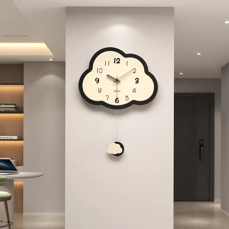 Interior Vintage Wall Clocks Pendulum Antique Creative Corner Wall Watch Clock Aesthetic Nordic Horloge Murale Bedroom Decor
