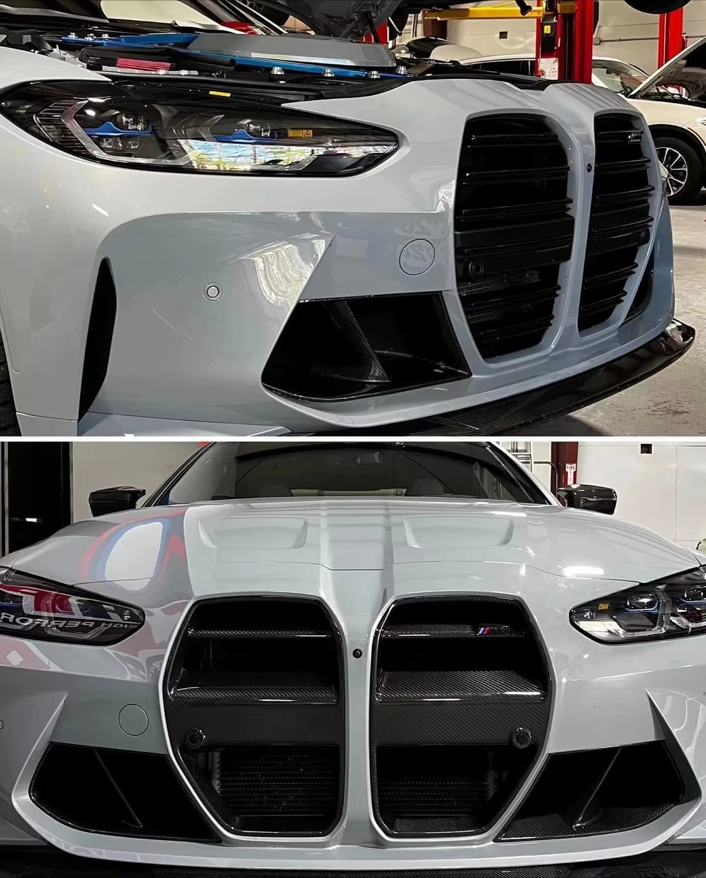 Factory Price Dry Carbon Fiber Front Kidney Grille for BWM G80 M3 G82 G83 M4 2021-2022