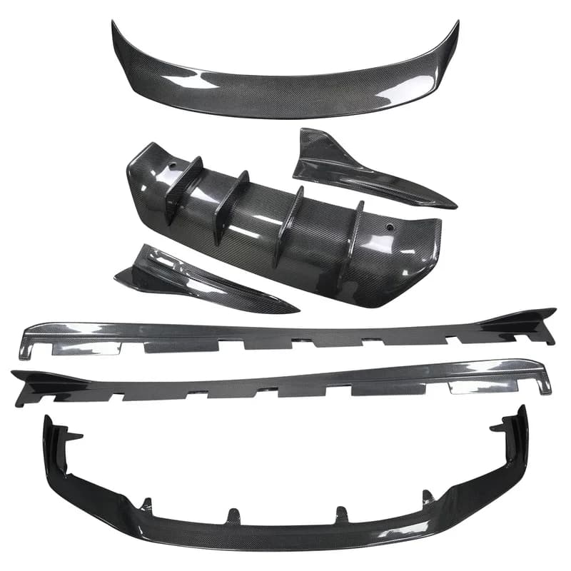 Artisan Style Carbon Fiber Front Lip Skirt Spoiler for LEXUS IS250 IS300 F Sport 2017-2018