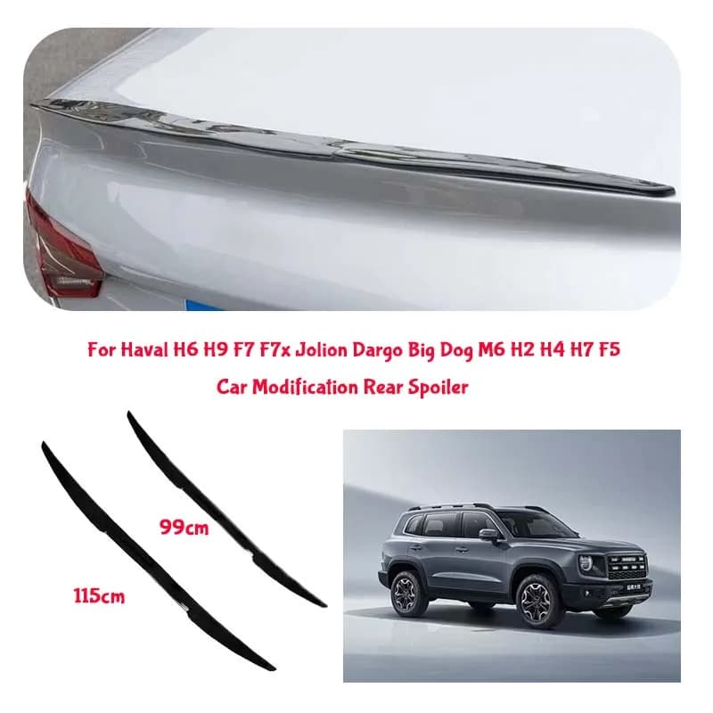 For Haval PVC Material Car Special Tail Wing Punch-Free Integrated Paste Auto Spoiler car wing