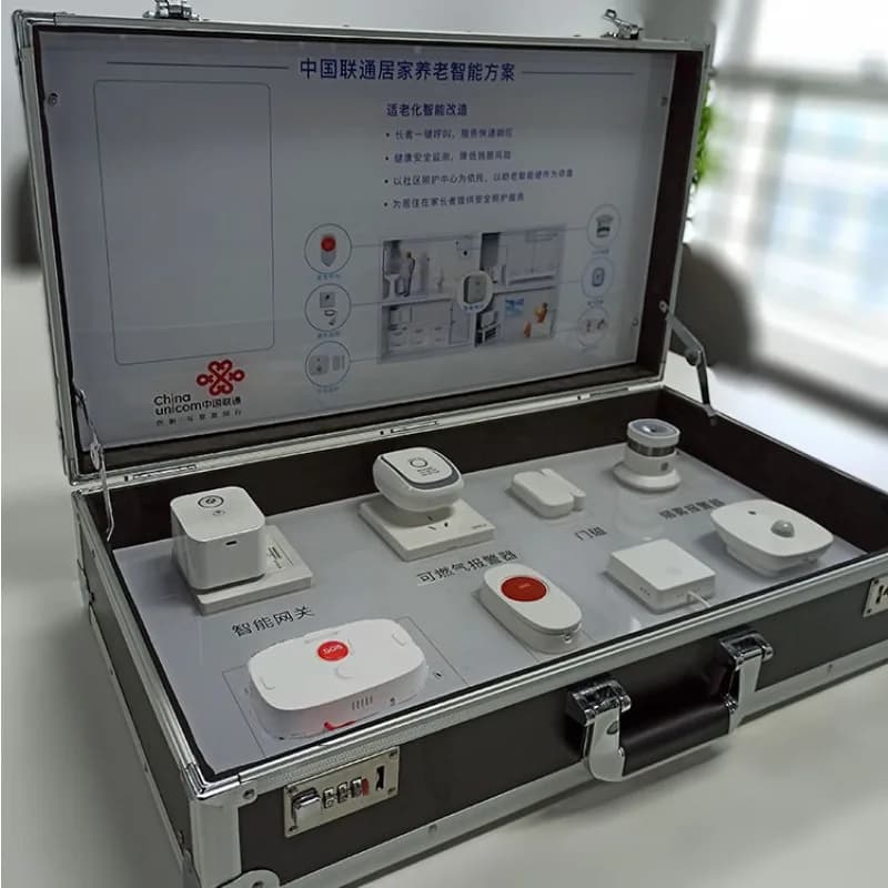 Demonstration Box for Home Community Nursing Home Institutional Elder Care Simulation Control System with Custom Logo