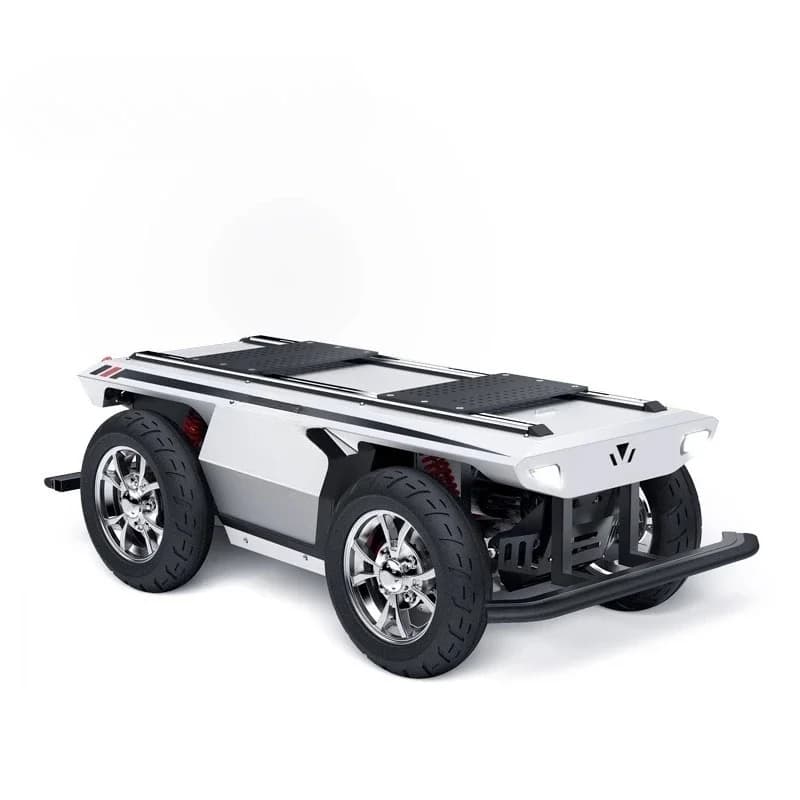 Agricultural greenhouse material distribution inspection robot wheeled unmanned vehicle