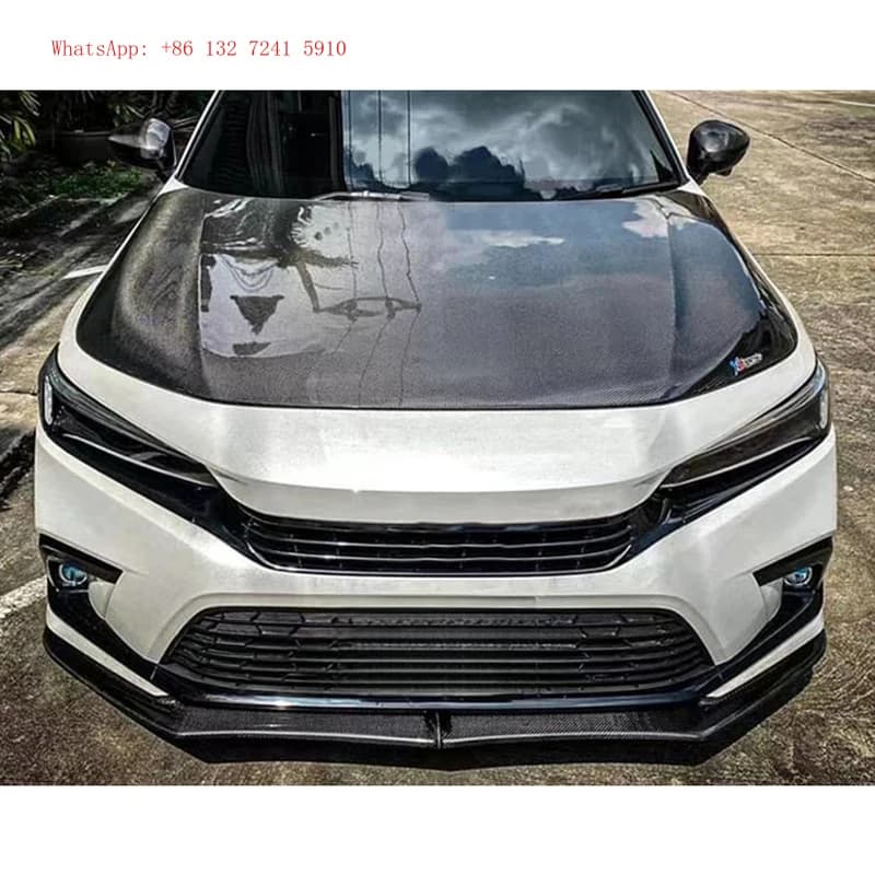 Carbon Fiber Front Engine Bonnet Vented Hood For  11th 12021 2022 2023 2024 high quality prefect fit