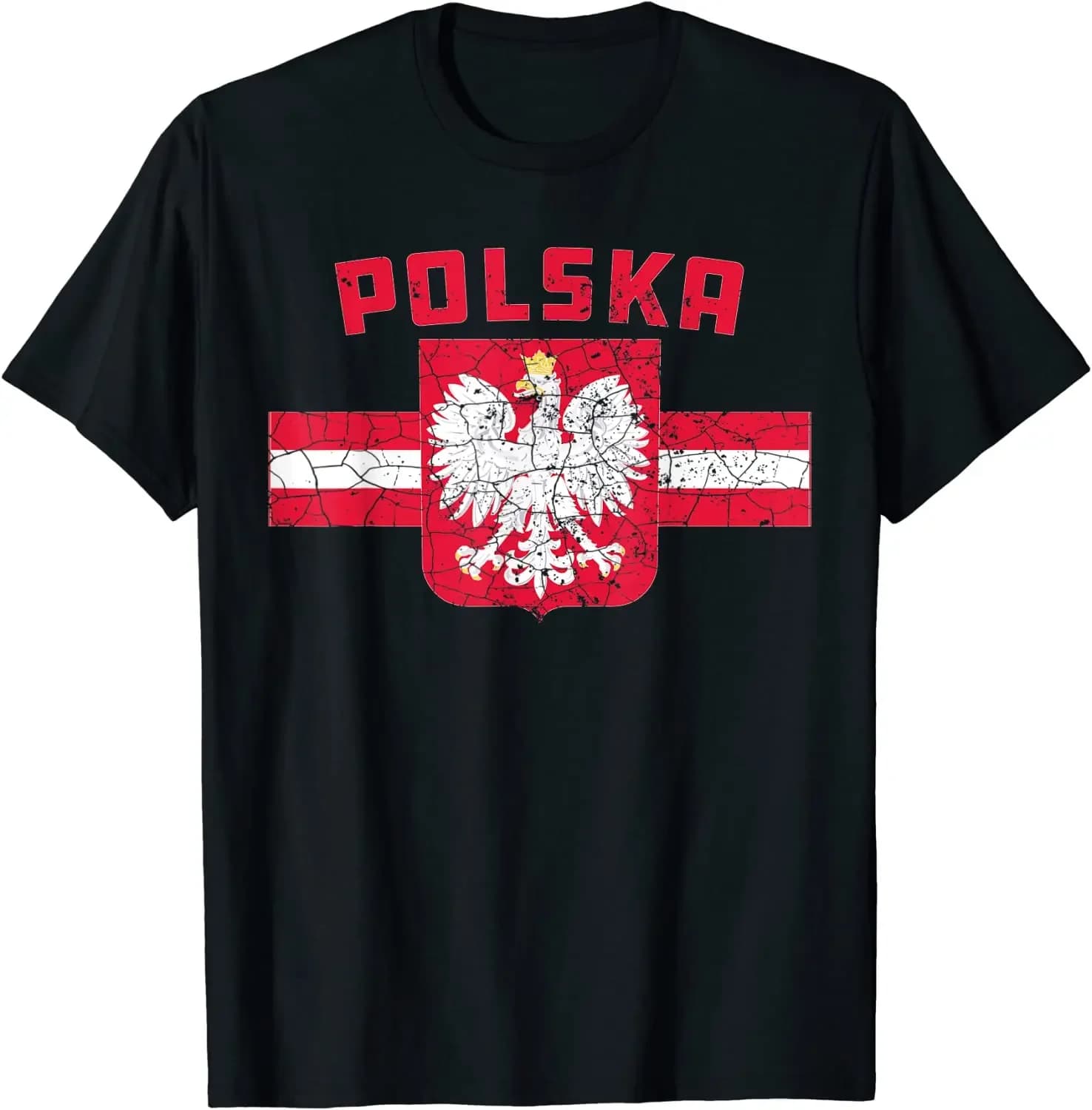 Polska Poland Flag Polish White Eagle Men T-Shirt Short Sleeve Casual 100% Cotton O-Neck Summer TShirt