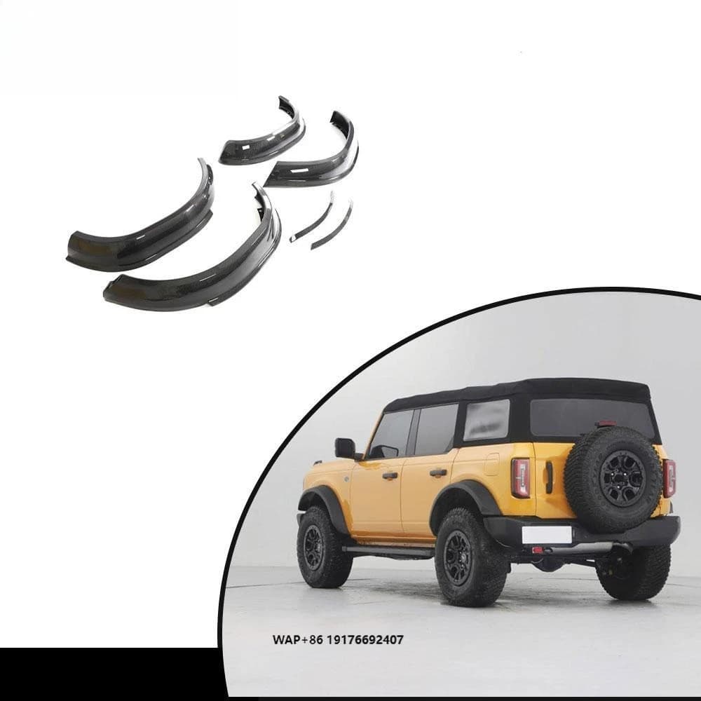 High End Car Modified Carbon Fiber Wheel Arch Trims forFord Bronco 2021-22