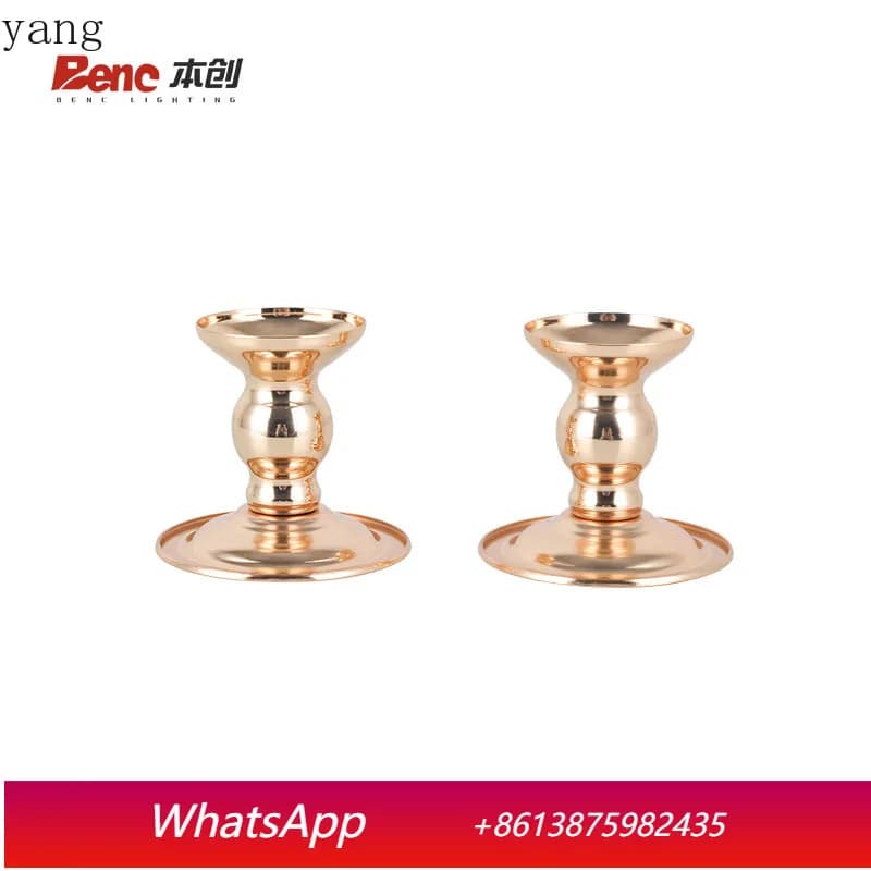 CX retro candle holder gold decorative ornament creative small wax table