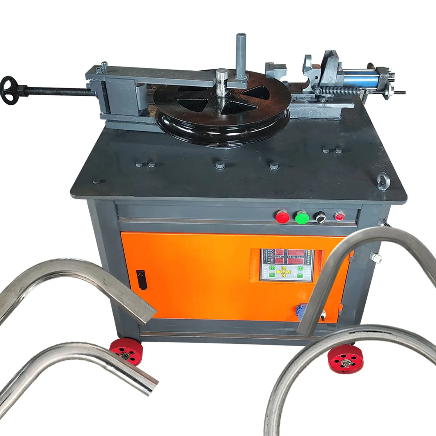 Hydraulic Semi - Automatic Dobladora De Tubos For Pipe Rolling And Bending In Different Metals