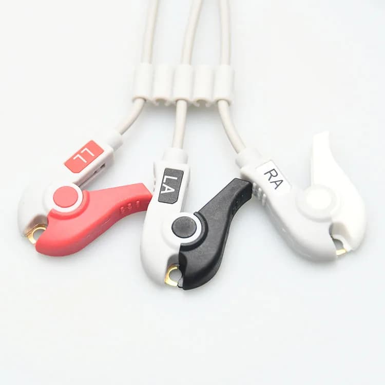 Compatible with Koemans 8000E C50 C30 C70 C80 NC8 12-pin integrated three-lead ECG lead wire