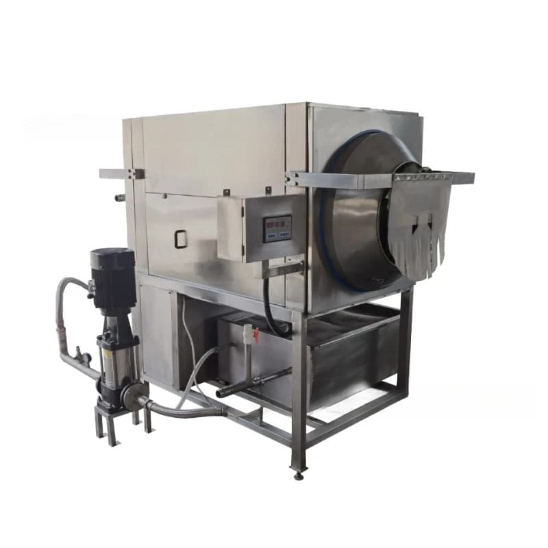 Peeling cleaning machine, skin residue separation walnut kernel peeling machine, drum type soaking and clothing removal machine