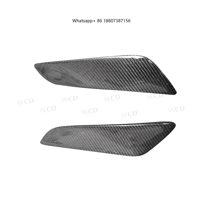 ForBMW 5 Series G30 G38 M Sport 530i 540i 2020+ Carbon Fiber Side Fenders Air Vents Splitter Trim Car Bodykit