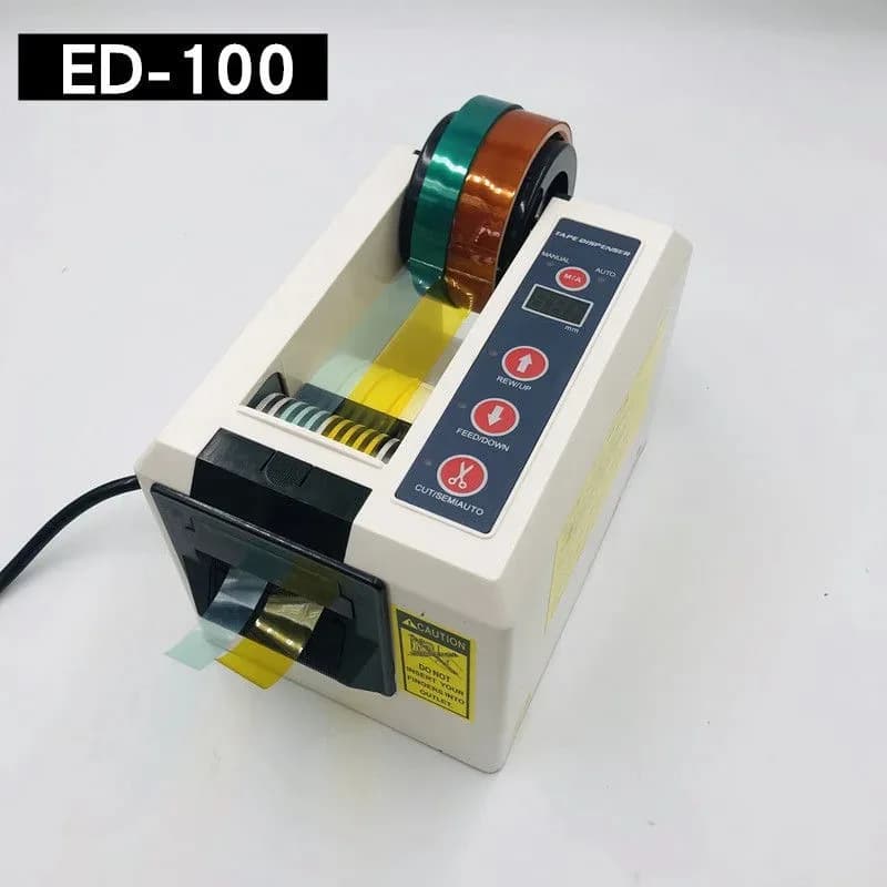 ED-100 Automatic Tape Dispenser  Packing Tape Cutter Dual Adhesive Tape Dispensing Machine for Office And Home Use
