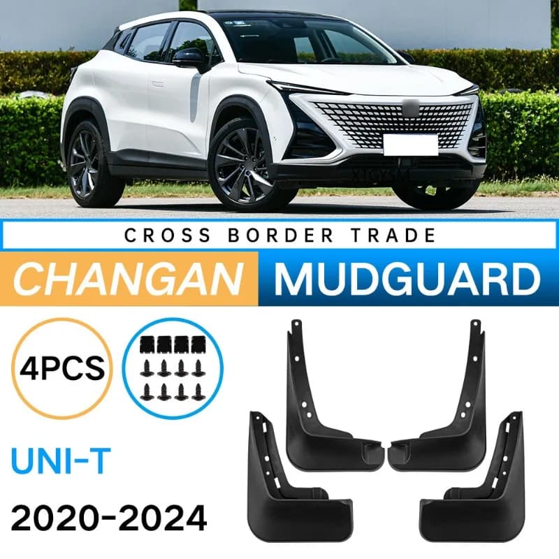 Mudflaps Splash Guards Splash Guards Fender MudFlaps Front Rear Car Accessories 4pcs Mudguards for Changan UNI-T UNIT 2020-2023