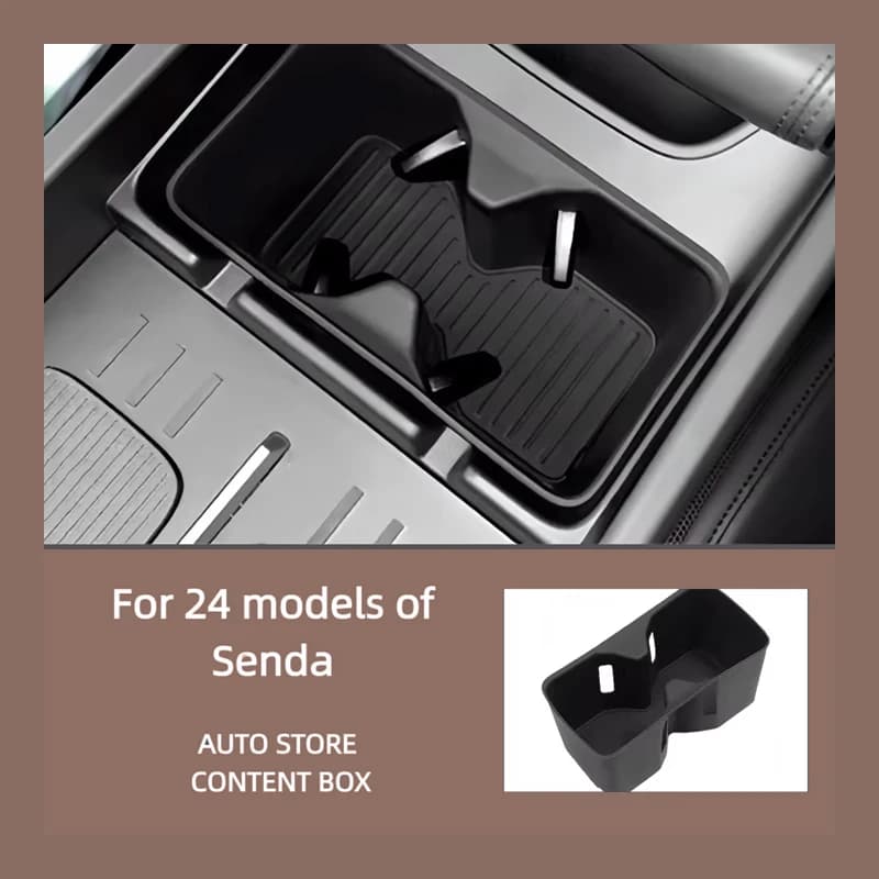 Suitable for 24 models of Santa Fe center console anti-slip shock silicone cup holder drink seat storage storage box Holde