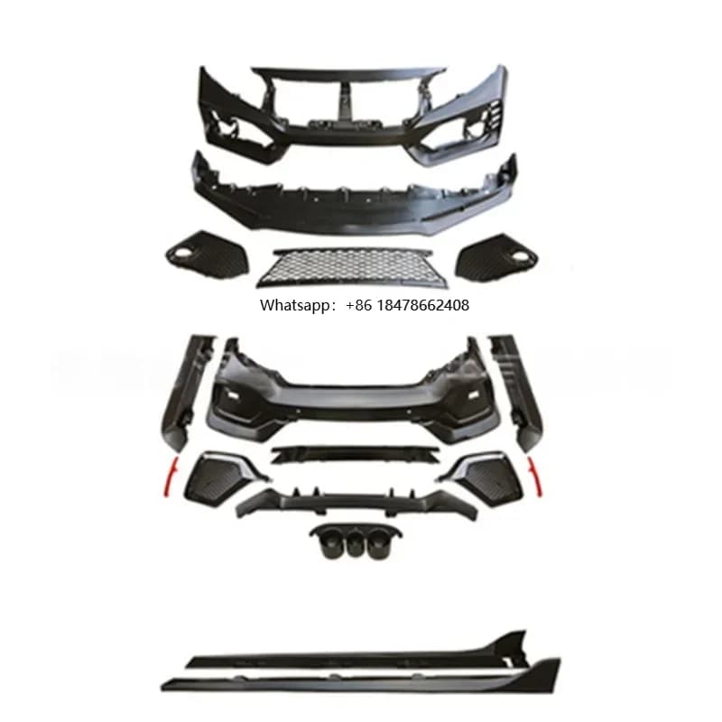 2026 New Typer Car Bumpers Parts Body Kits Suitable for  Hatchback 2016-2021 and Sedan Upgrade front Rear Bumper