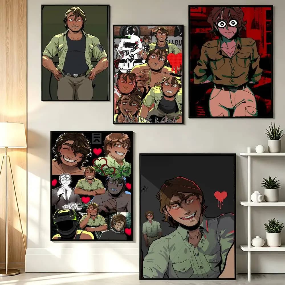 Horror Game Boyfriend to Death S-Strade  Poster HD Self Adhesive Waterproof Wall Art Ideal for Home Office Dorm Gift