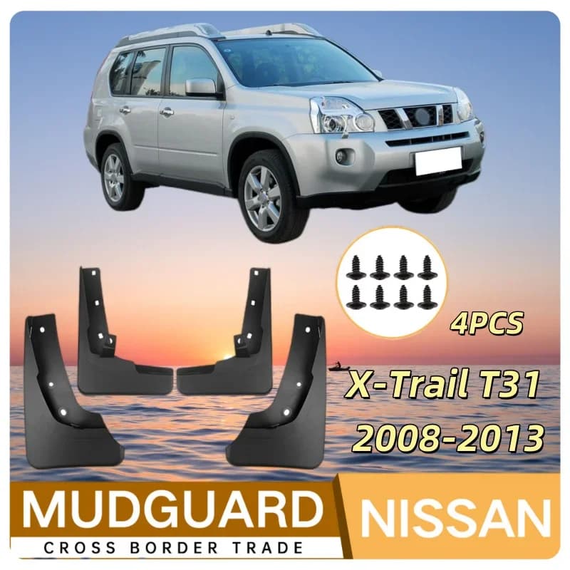 FOR NISSAN X-TRAIL XTRAIL T31 2008-2013 Mudguard Fender Mud Flaps Guard Splash Mudflaps Car Accessories Front Rear 4pcs