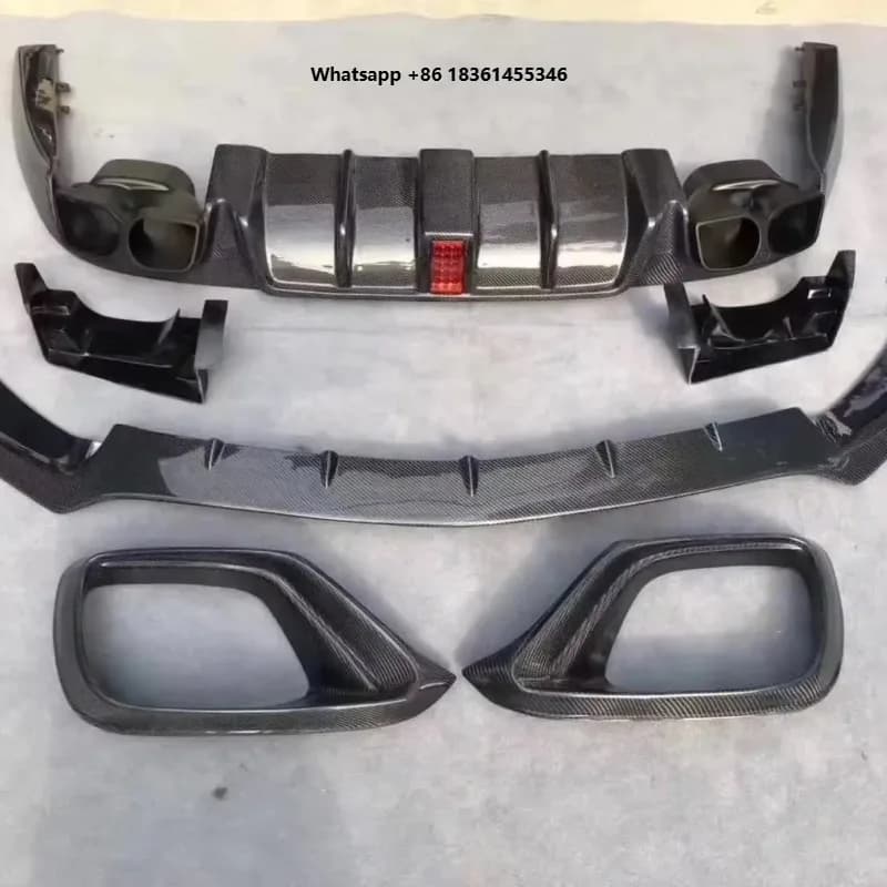 For  E63 Front Lip Rear Diffuser Body Kit