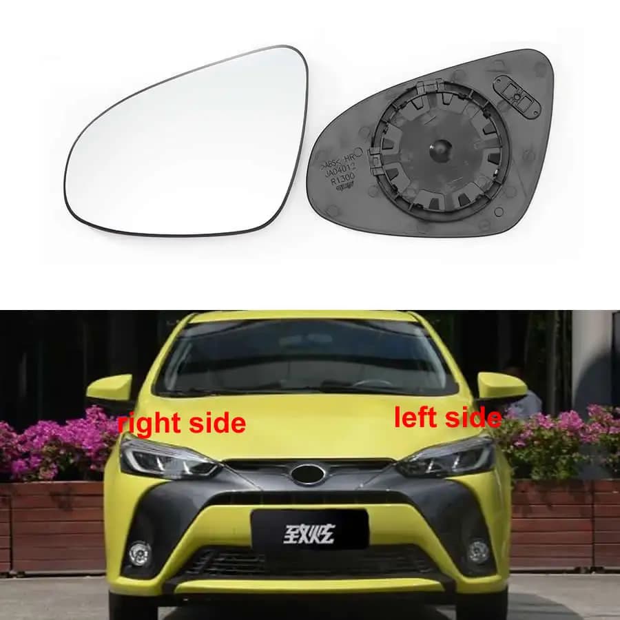 For Toyota Yaris L 2014-2022 Car Accessories Rearview Mirror Lenses Exterior Side Reflective Glass Lens Without Heating 1PCS