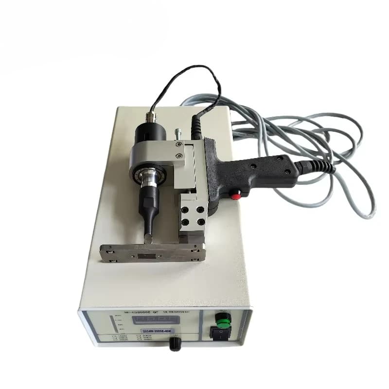 40Khz 800W Cloth Label Knife Ultrasonic Cutter Cutting Machine for Fabric Textile