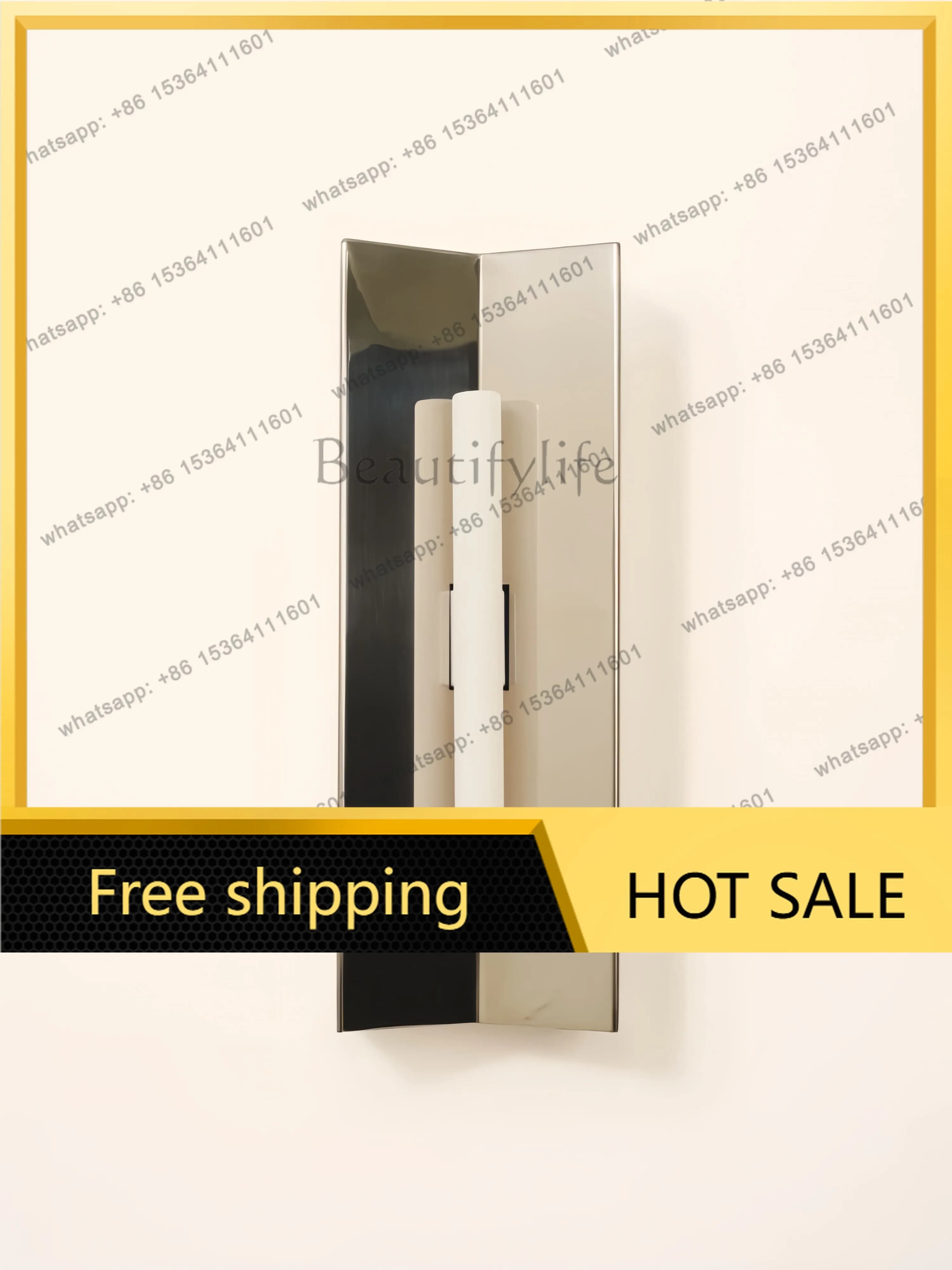 Factory Direct Sales Advanced Sense Stainless Steel Designer Industrial Living Room Luminous Objects