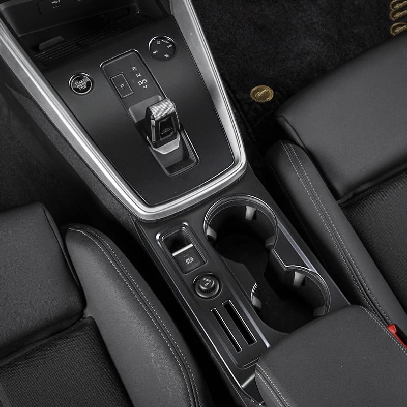 ABS Black For Audi A3 2021-2024 Modified Center Console, Gear Shift, Water Cup Panel Interior Decoration Car Accesories