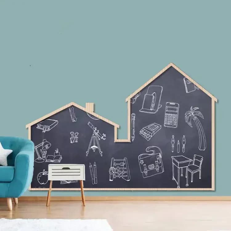 Kindergarten corridor painting graffiti wall stickers, self-adhesive magnetic blackboard walls, home early education Hot sales