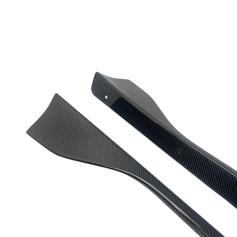 High Quality AG Style Carbon Fiber Side Skirts Rock Panel Running Boards A0 A