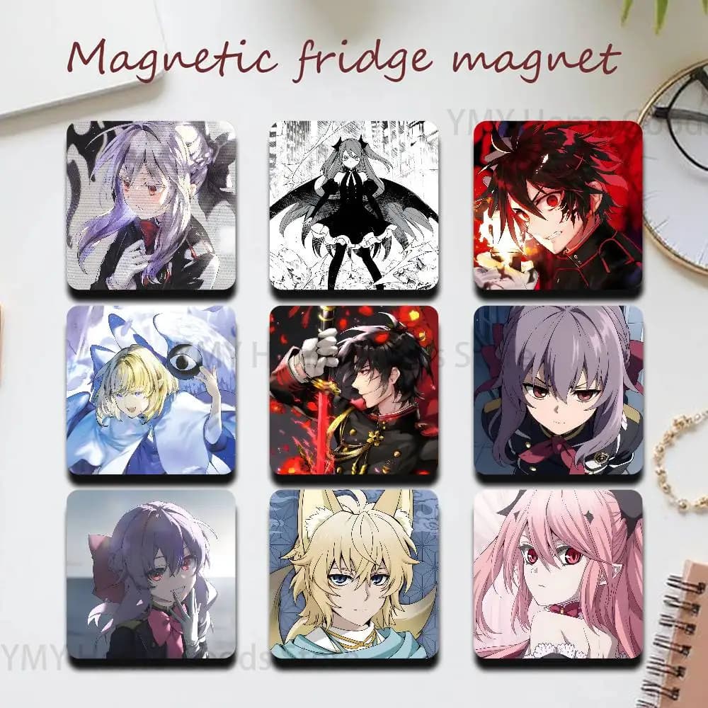 Anime Cartoon S-Seraph Of The E-End Refrigerator Magnets the Perfect Choice for Home Create Warm Cozy Home Decor Gifts