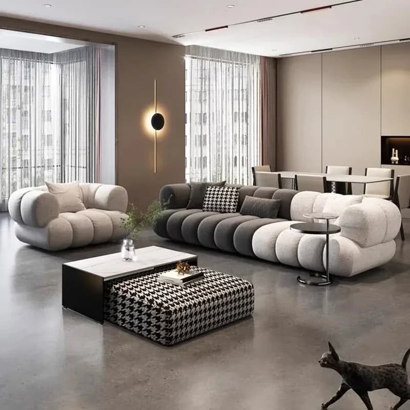 Designer Nordic Fancy Sofas Modern Cozy Relax Loveseat Lounge Sofa Floor Sectional Woonkamer Banken Furniture Living Room