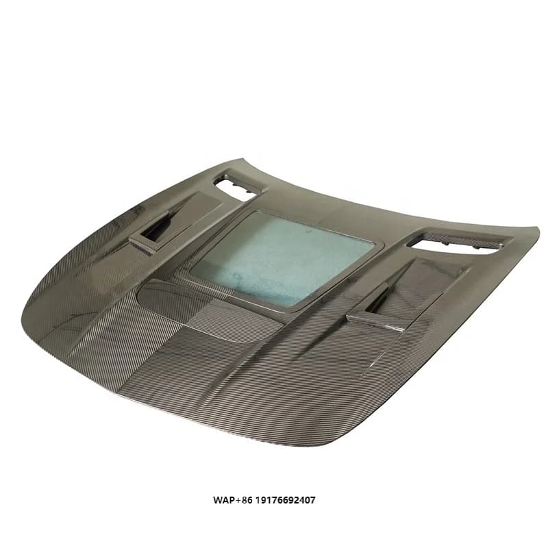 Dry Carbon Fiber Engine Hood for GT GTS GTR GTR Pro Transparent Engine Cover for  GT Coupe 2015+