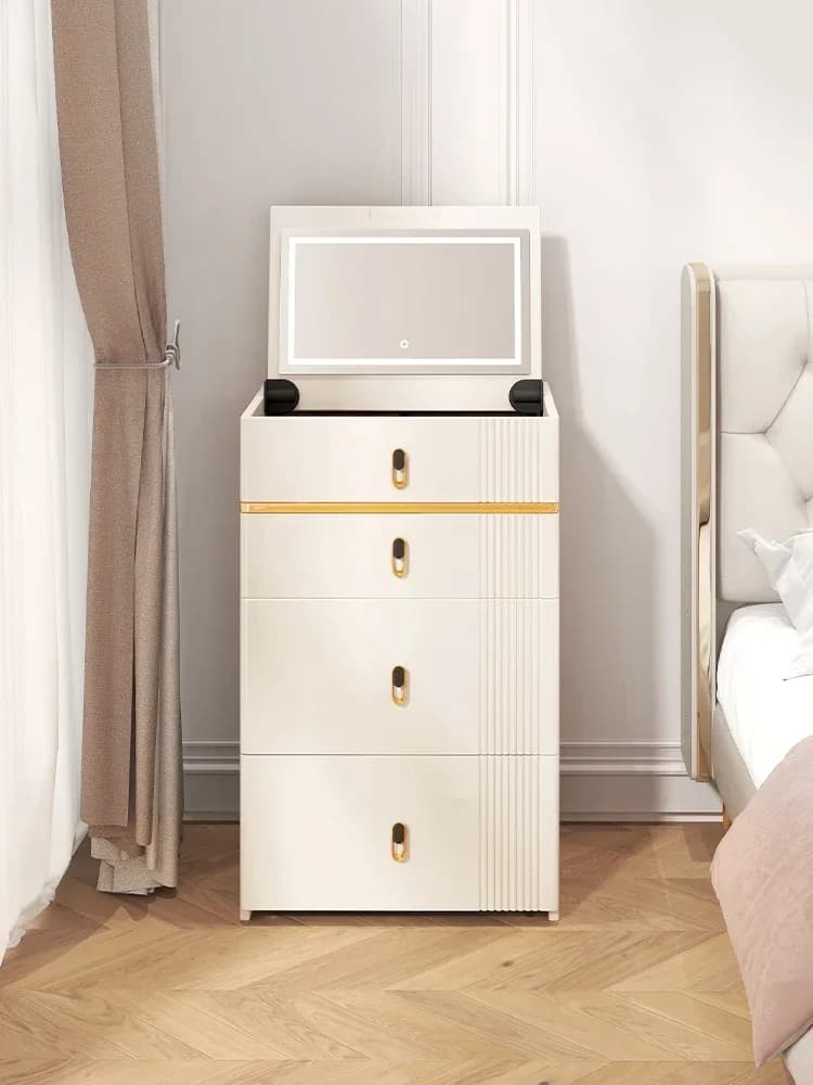 GZ-16 Bedroom Bedside Dressing Table Integrated Small Mini Makeup Table Bedside Storage Cabinet