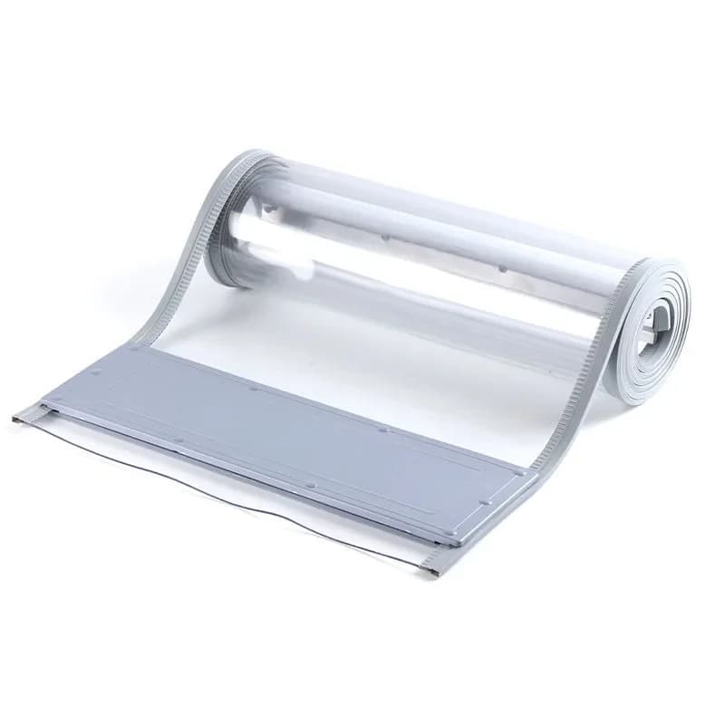 Magnetic self-priming door curtain Transparent plastic soft door curtain Windproof air conditioner partition curtain
