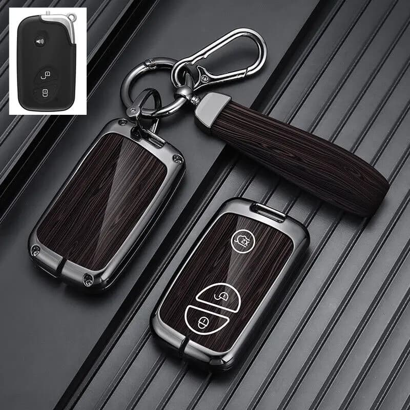 Zinc Alloy Leather Car Remote Key Fob Case Cover Keychain For Lexus IS ES LS GS RX GX LX CT HS