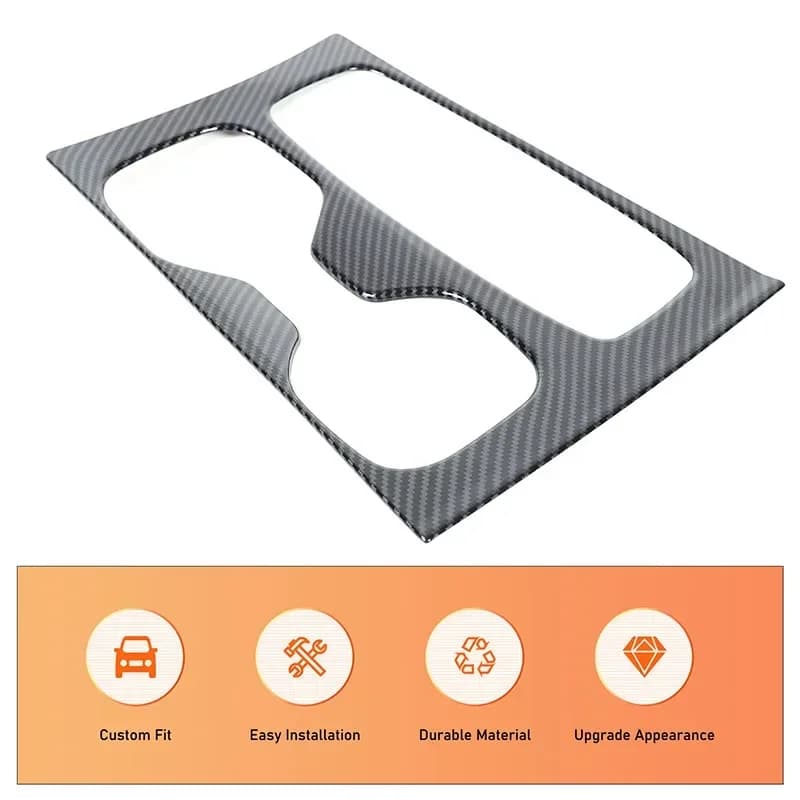 For 2022-2025 Hyundai Santa Cruz ABS Carbon Fiber Car Center Control Gearbox Cover Trim Sticker Interior Car Accessories