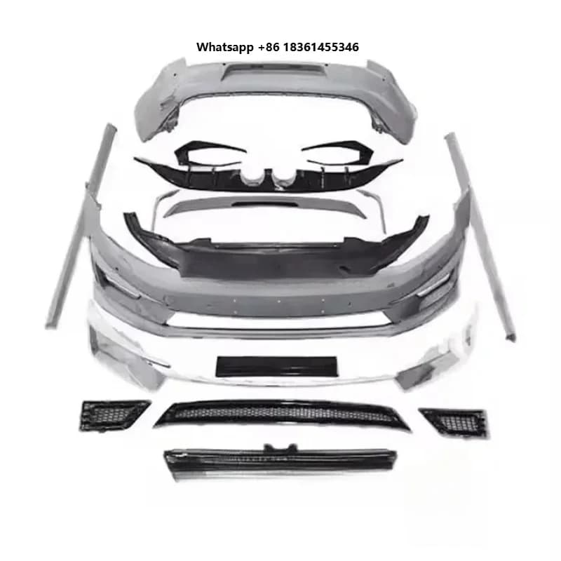 2018-2020 Auto Parts Body Kit R400 Style Full Set System Upgrade Made of Durabl  PP Plastic