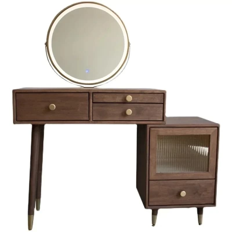 +Bedroom European Vanity Table Storage Space Saving Modern Makeup Cabinet Salon Luxury Modern Comoda Pra Quarto Trendy Furniture