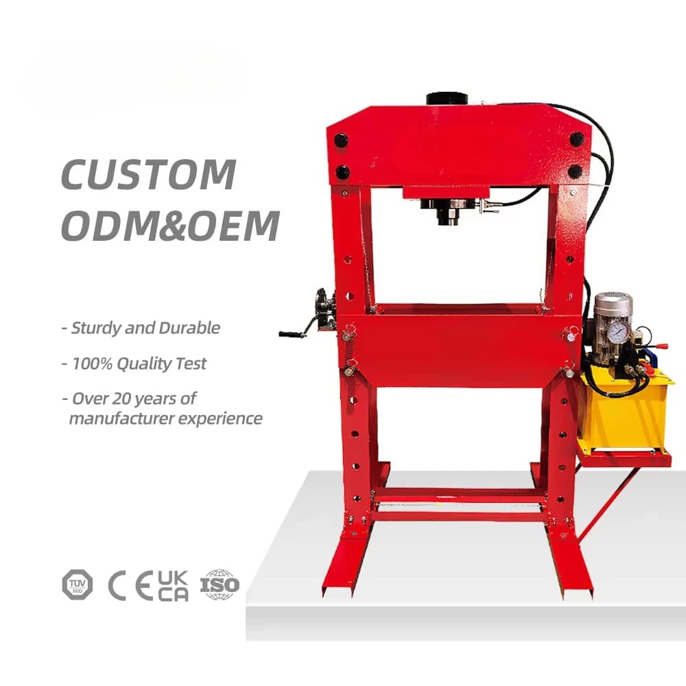 100Ton H-Frame Electric Hydraulic Shop Press Tools for Vehicle Repair High-Tech Equipment for Vehicle Maintenance