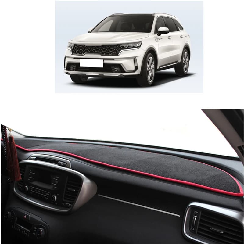 Car Accessories For Kia Sorento 3 Prime UM 2015-2019 2020 Dashboard Cover Dash Mat Pad Dashmat Sunshade Carpet Cushion Protector
