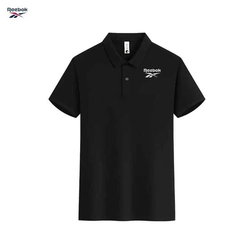 Reebok 2026 New Men's Regular Fit Short Sleeve Collar Shirt Soft and Comfortable Fabric Casual Sportswear Summer Fashion Top T-S