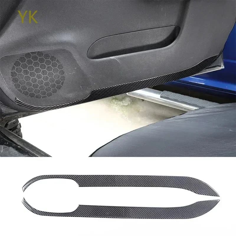 For Hummer H3 2005-2009 Soft Carbon Fiber Car Front Car Door Anti-Kick Panel Cover Trim Sticker Interior Car Accessories