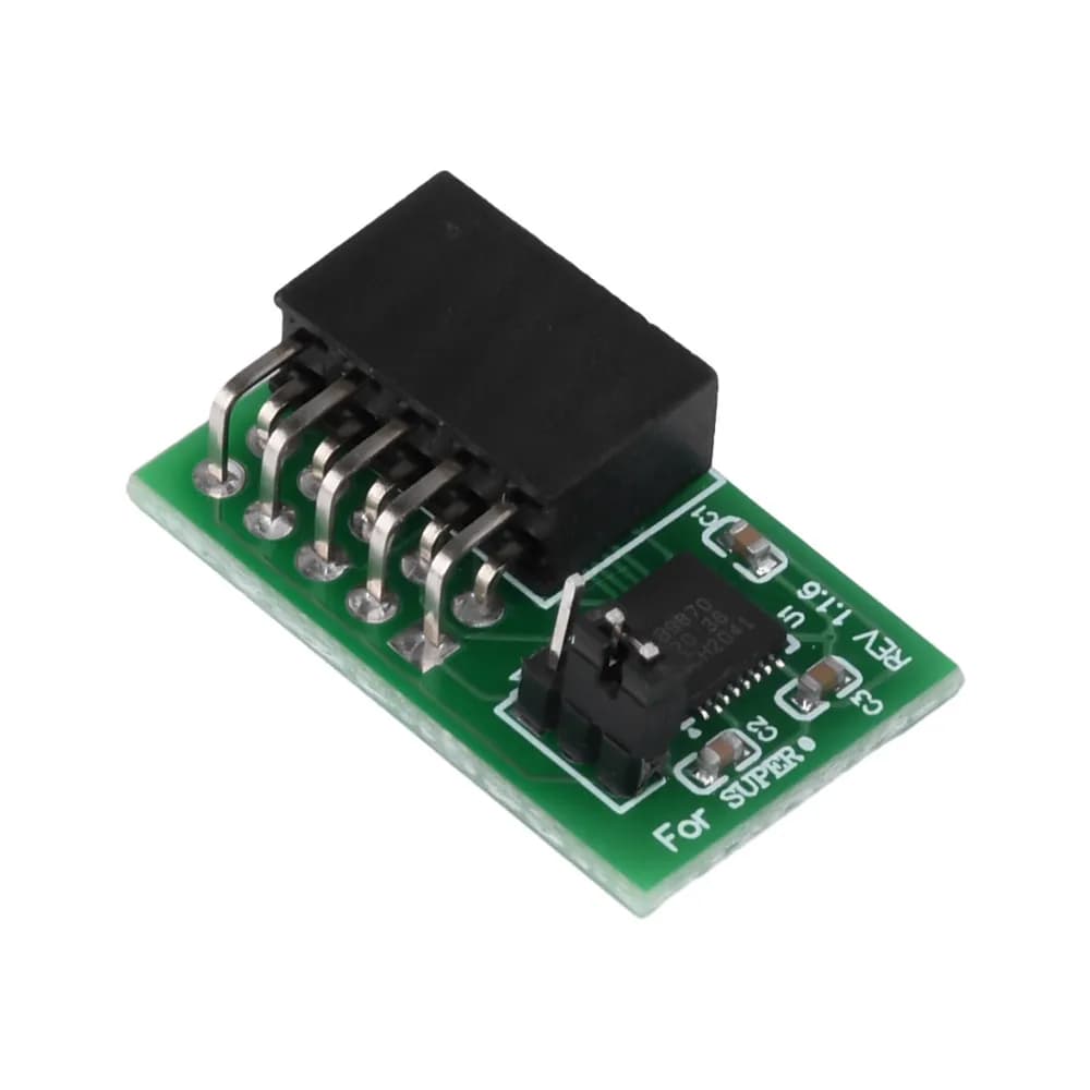 10Pin SPI TPM2.0 Security Module 3.3V fo 10Pin SPI Mainboard Plug and Play Support Sleep Mode Computer Hardware Encryption Board