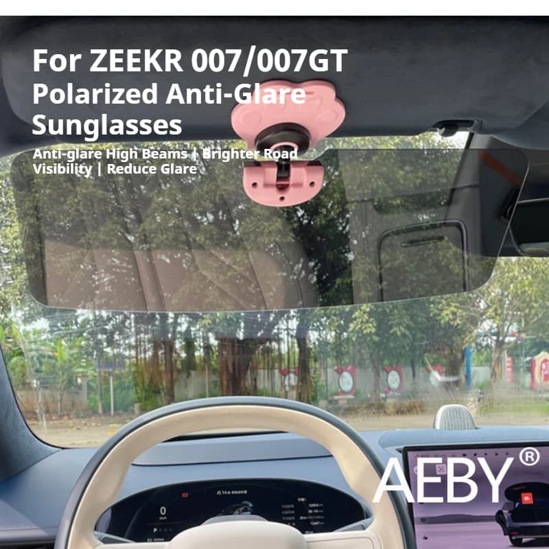 AEBY For ZEEKR 007/007GT 2024 2025 Car Sun Visor Anti Glare Mirror Sunshade Protector Universal Car Interior Styling Accessories