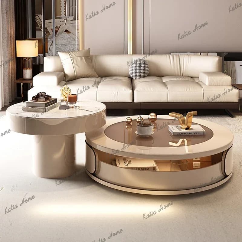LSSpace Saving Designer Tavolino Soggiorno Furniture Storage Aesthetic Coffee Table Minimalist Nordic Luxury Design Side Table
