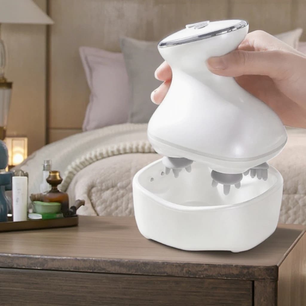 Home Care Silicone Hair Massage Electric Head Massager Vibrating Scalp Meridian Sleep Care Massage Comb