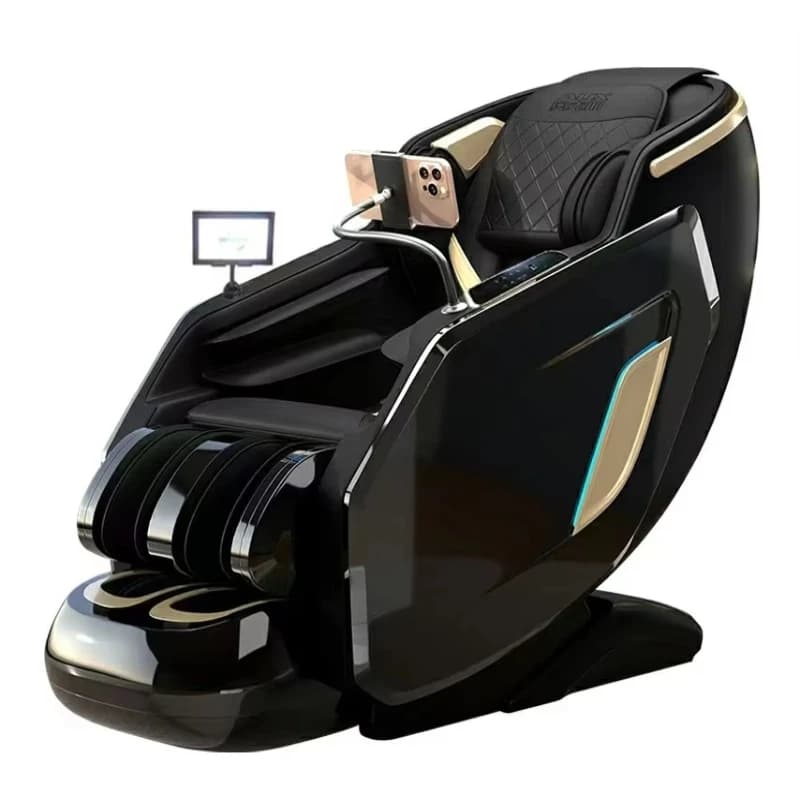 FUJIAN Lemesy Latest Hot Sale Space Capsule Design 3D Robot Massage Chair Full Body Airbag Bluetooth Music Massage Chair