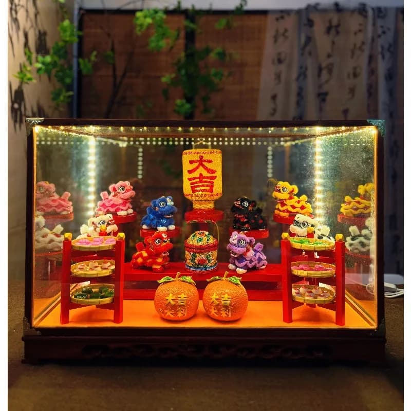 Featured Lion Dance Tiger Lion New Year Mid-Autumn Festival Home New Year Festival Gift Ornament